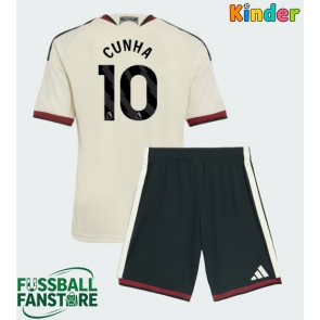Manchester United Matheus Cunha #10 Replik 3rd trikot Kinder 2026-27 Kurzarm (+ Kurze Hosen)